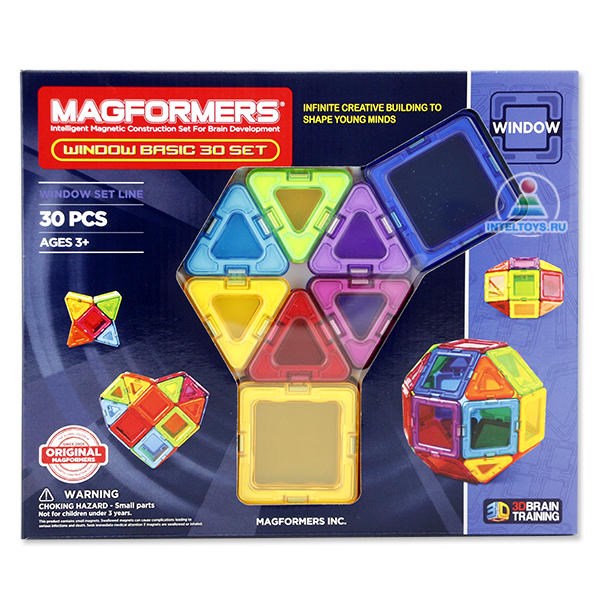 Детский магнитный конструктор Magformers Window Basic Set