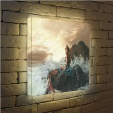 Оригинальный 3D-светильник Русалка