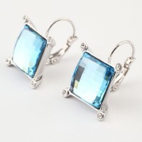 Серьги с кристаллами Swarovski Мозаика