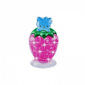 3D пазл Crystal Puzzle Клубника L New Светильник