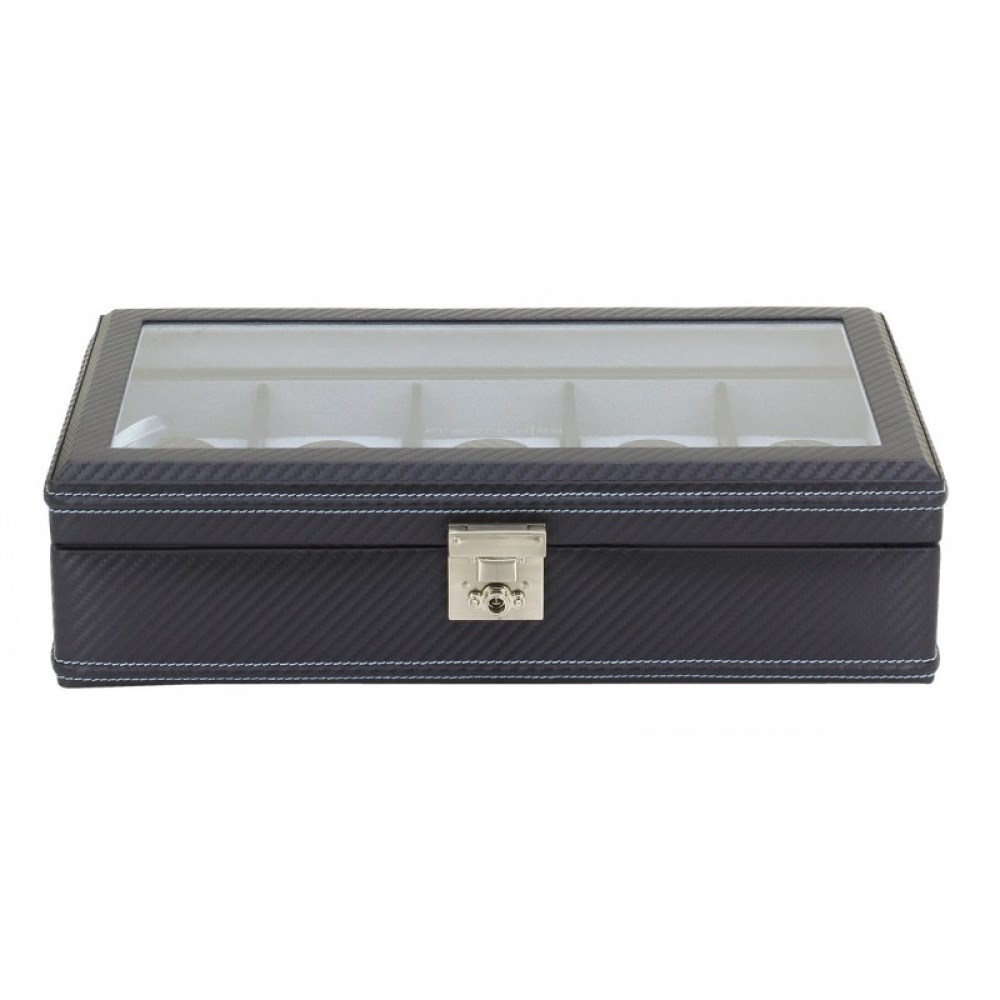 Шкатулка для 10 часов Champ-Collection Carbon 32048-5