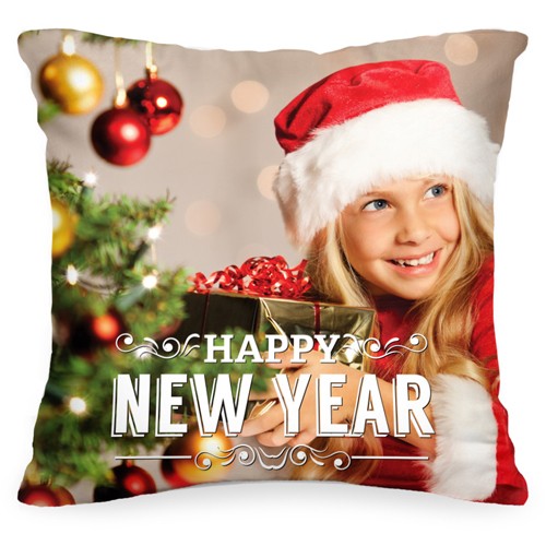 Подушка с вашим фото Happy New Year