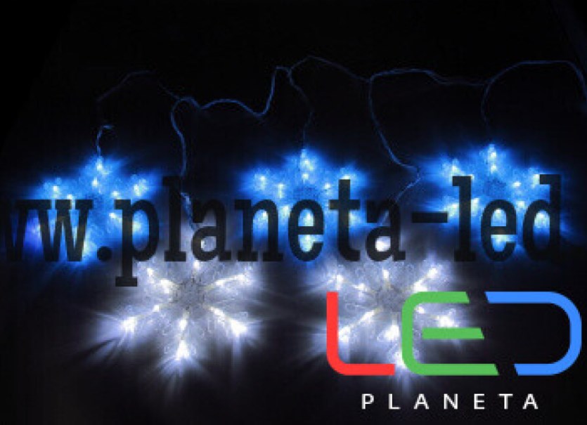 Снежинки Flesi LED-SNOW-CL-60-1.2M-240V/B+W 50