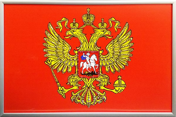 Картина с кристаллами Герб России 1