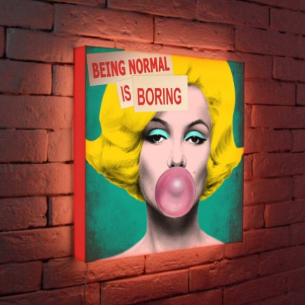 Лайтбокс Being normal is boring