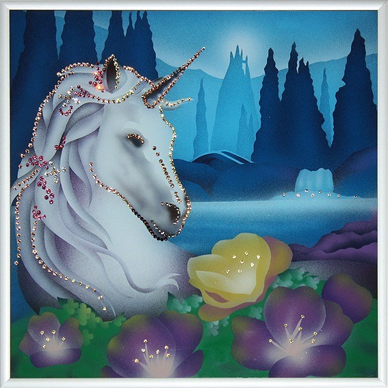 Картина Swarovski Единорог
