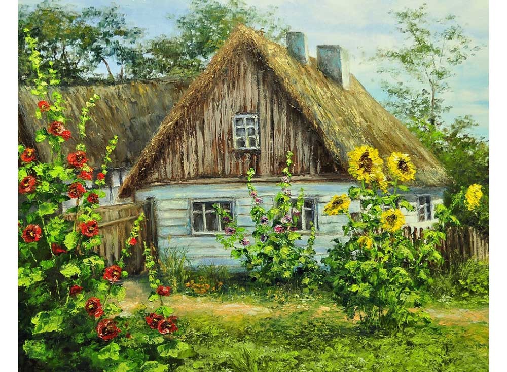 Алмазная вышивка «Лето в деревне»