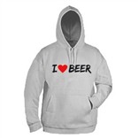 Толстовка-кенгурушка I love beer