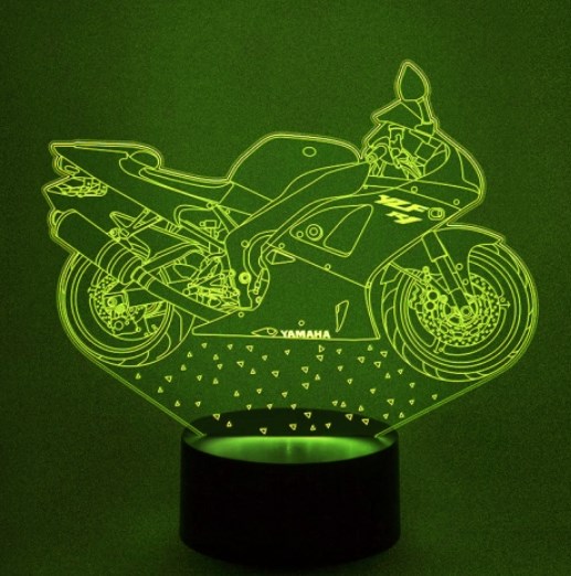 3D светильник «Мотоцикл Yamaha»