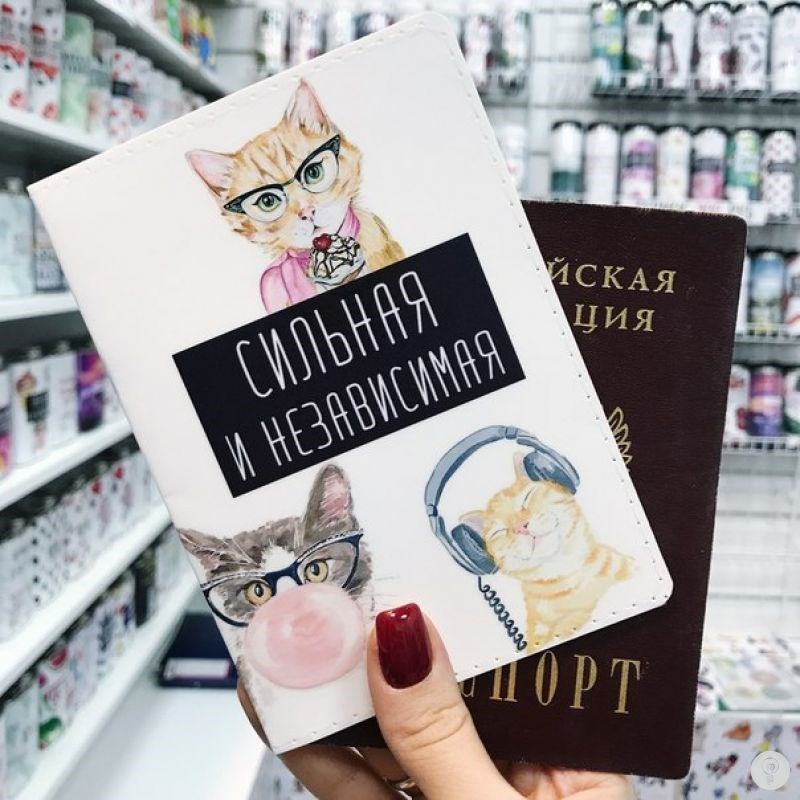 Обложка на паспорт FanStuff Сильная и независимая