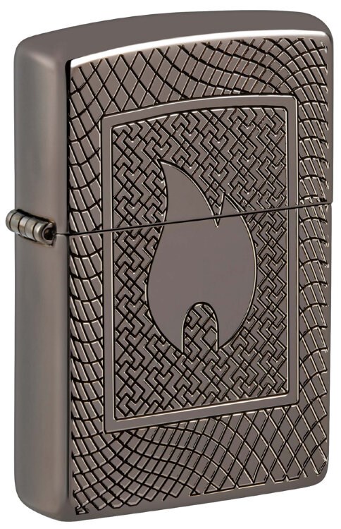 Зажигалка Zippo Armor® Flame Pattern 49191 с гравировкой