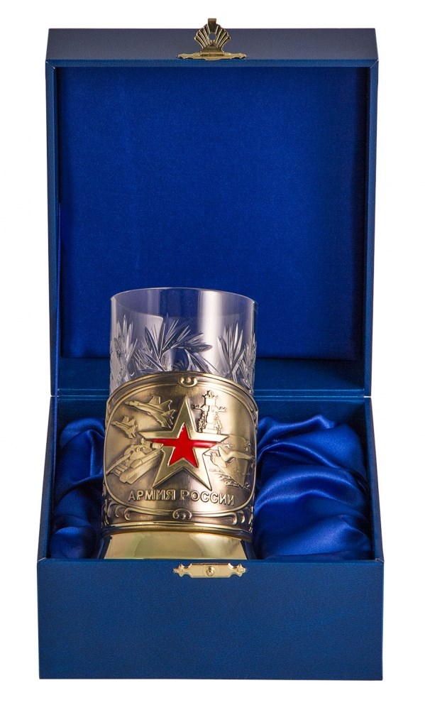 Подстаканник Армия (деревянный футляр)