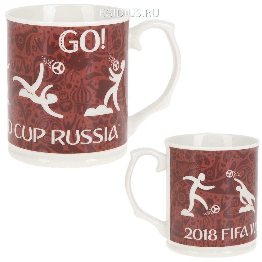 Фарфоровая кружка Чемпионат Мира FIFA 2018, 420 мл