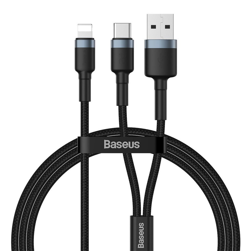 Кабель USB/Type-C 2в1 Lightning 2.4A Baseus Cafule