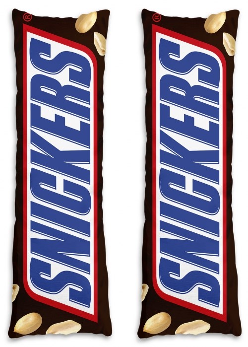 Подушка дакимакура «Snickers шоколад»