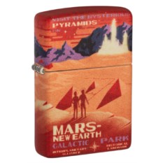 Зажигалка Zippo Mars Design 49634 — Пирамиды на Марсе