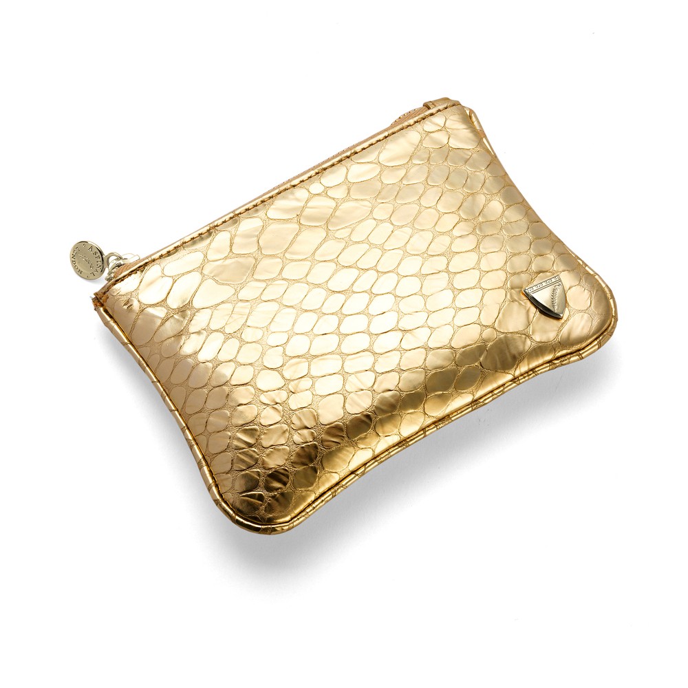 Косметичка SNAKESKIN, золотая
