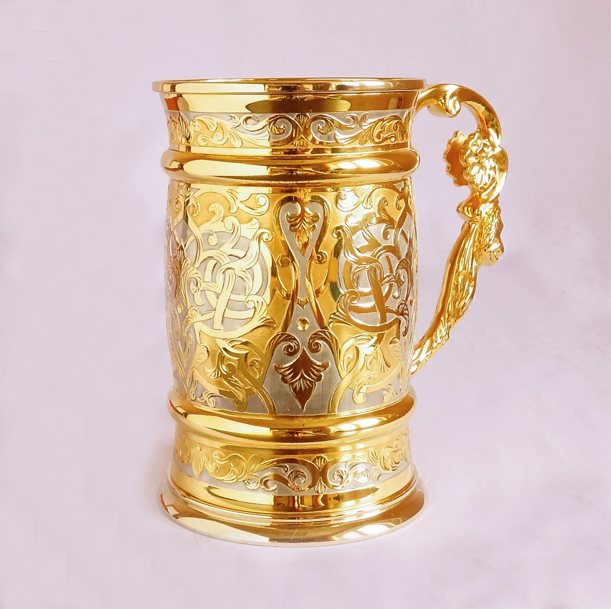 Пивная кружка Золотистая