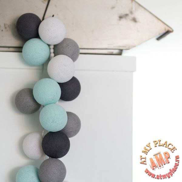 Гирлянда Aqua-Grey