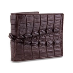 Кошелек из кожи крокодила с монетницей