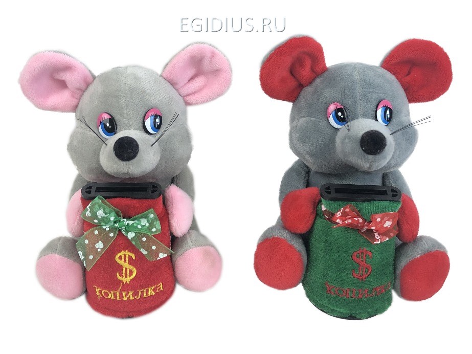 Музыкальная механическая копилка Мышь