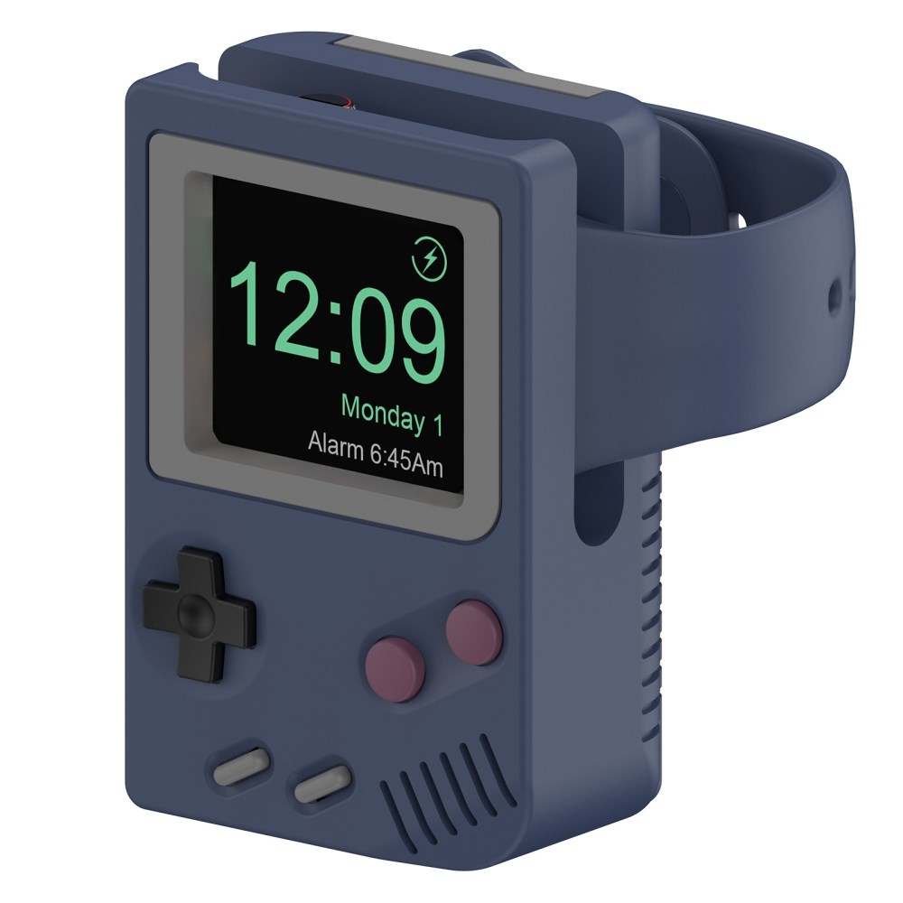 Подставка в стиле ретро Nintendo для Apple Watch (синяя)