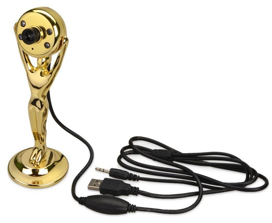 USB веб-камера с подсветкой в виде статуэтки Оскар