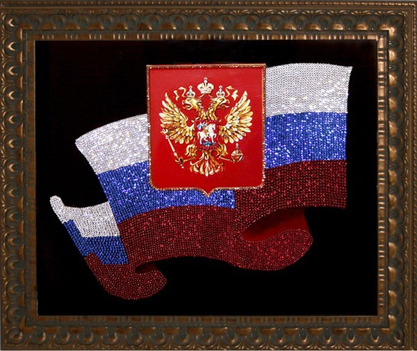 Картина с кристаллами Флаг