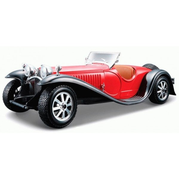 Металлическая машинка Bugatti Type 55 1932 (красный)