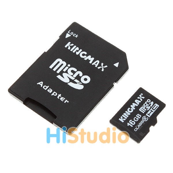 Карта памяти 8Gb microSD Kingmax class10 с SD адаптером
