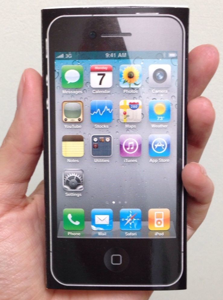 Сувенирные спички iPhone, 8 см