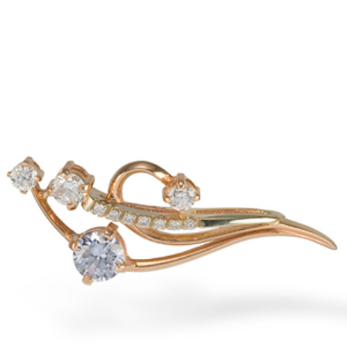 Брошь с кристаллами Swarovski