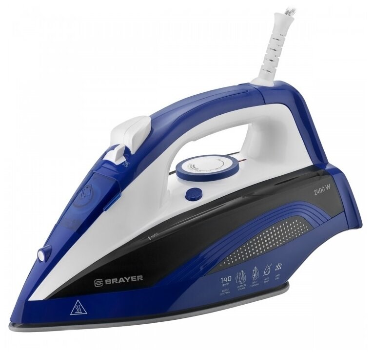 Утюг BRAYER BR4002 BL, 2400 Вт