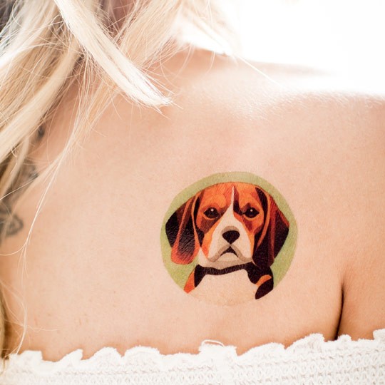Татуировка переводная Sasha Unisex Beagle