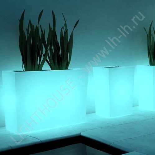 Светящийся кашпо Чио ящик 36x100 H70 RGB