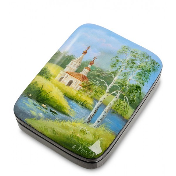 Шкатулка Часовенка на берегу (ручная работа)