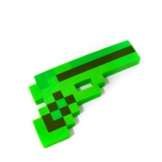 Зеленый пиксельный пистолет Minecraft: лучшая цена и магазины, где купить
