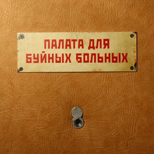 Табличка на дверь Палата для буйных больных