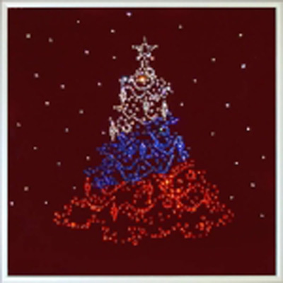 Картина Swarovski «Новогодняя ёлочка России»