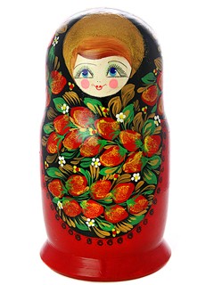 Матрешка русская Хохлома классическая