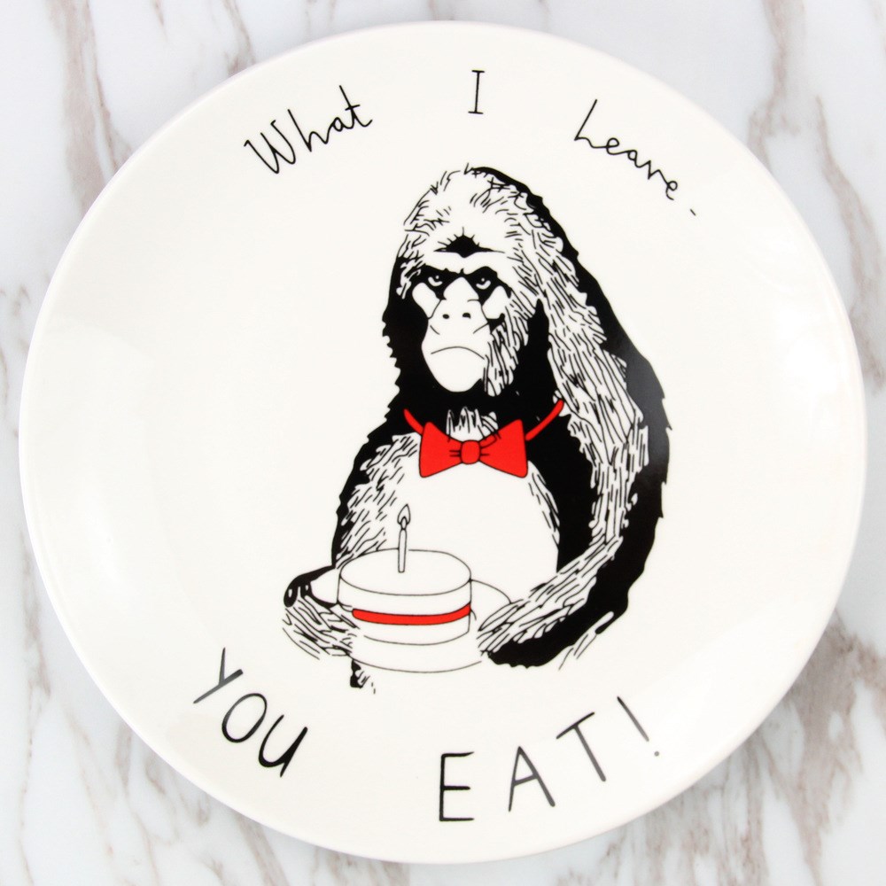 Оригинальная тарелка What I Leave - You Eat