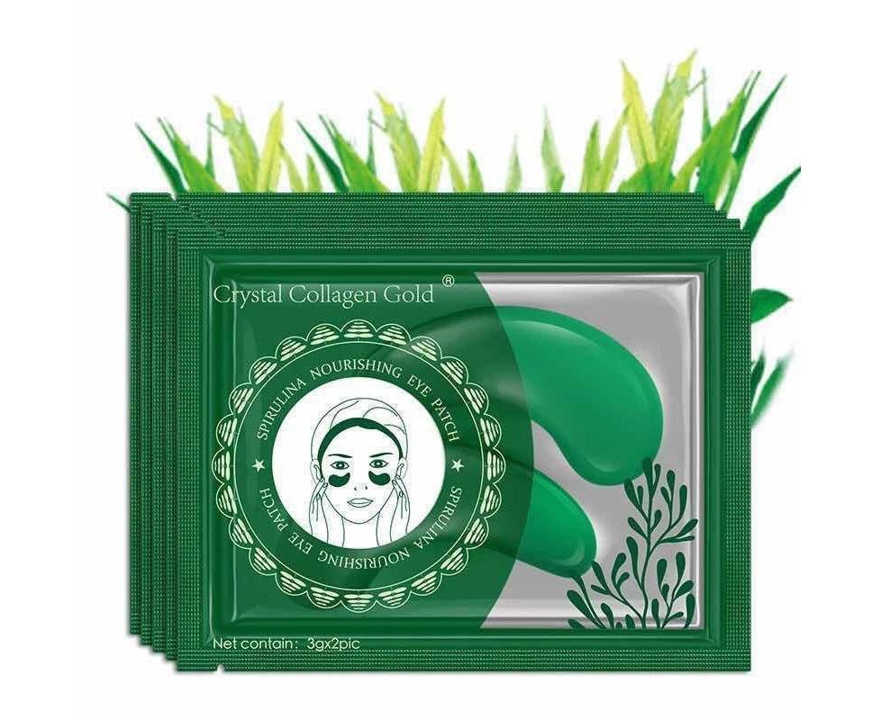 Патчи с экстрактом водоросли Crystal Collagen Gold Spirulina