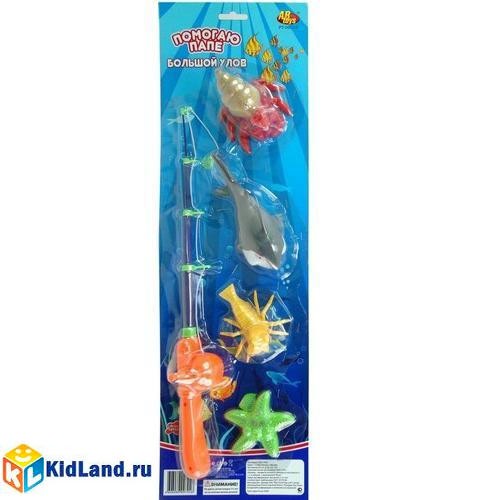 Игрушки для ванной Рыбалка набор с 1-ой удочкой, Rinzo