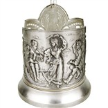 Подстаканник посеребренный "Русские пляски"