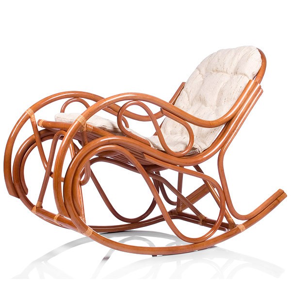 Кресло-качалка с подушкой Classic Rattan