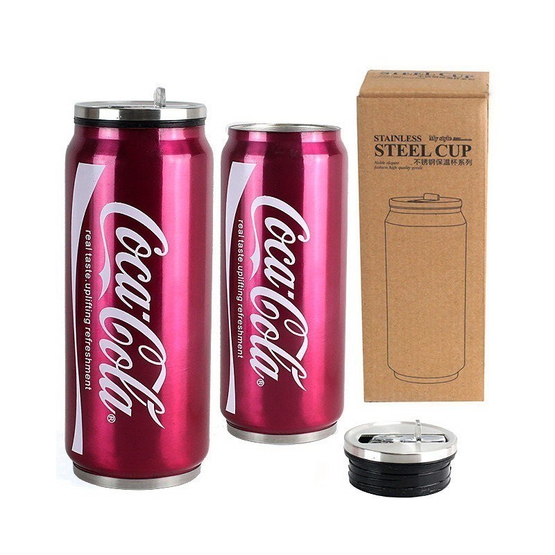 Термос Coca Cola, 400 мл, серый