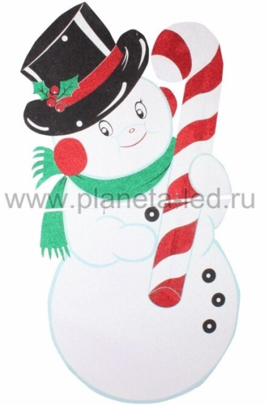 Фигура Снеговик в шляпе