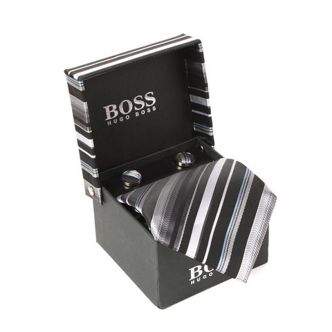 Галстук + запонки + платок HUGO BOSS
