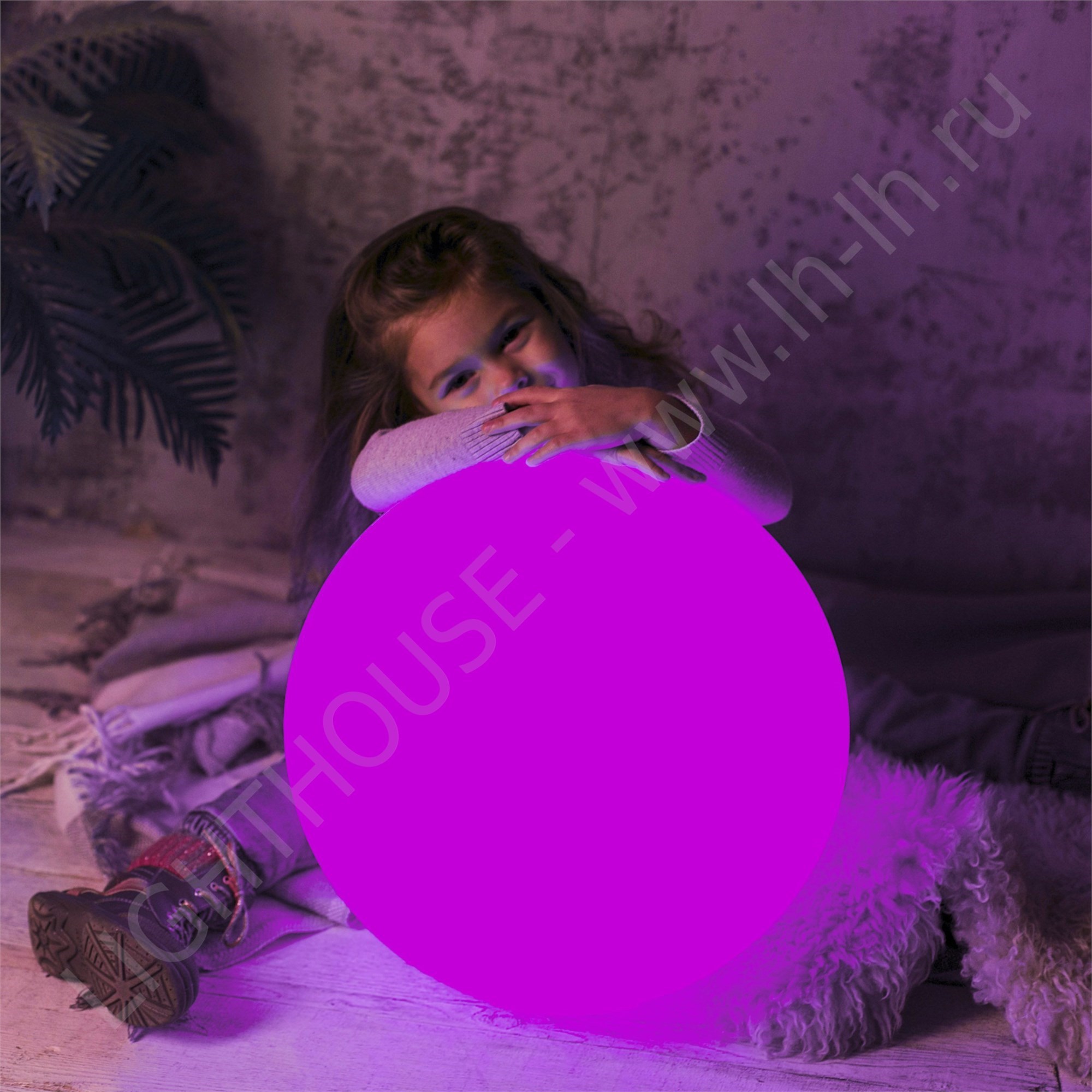 Детский шар-ночник, 50 см RGB Accum