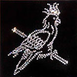 Картина Swarovski - Попугай
